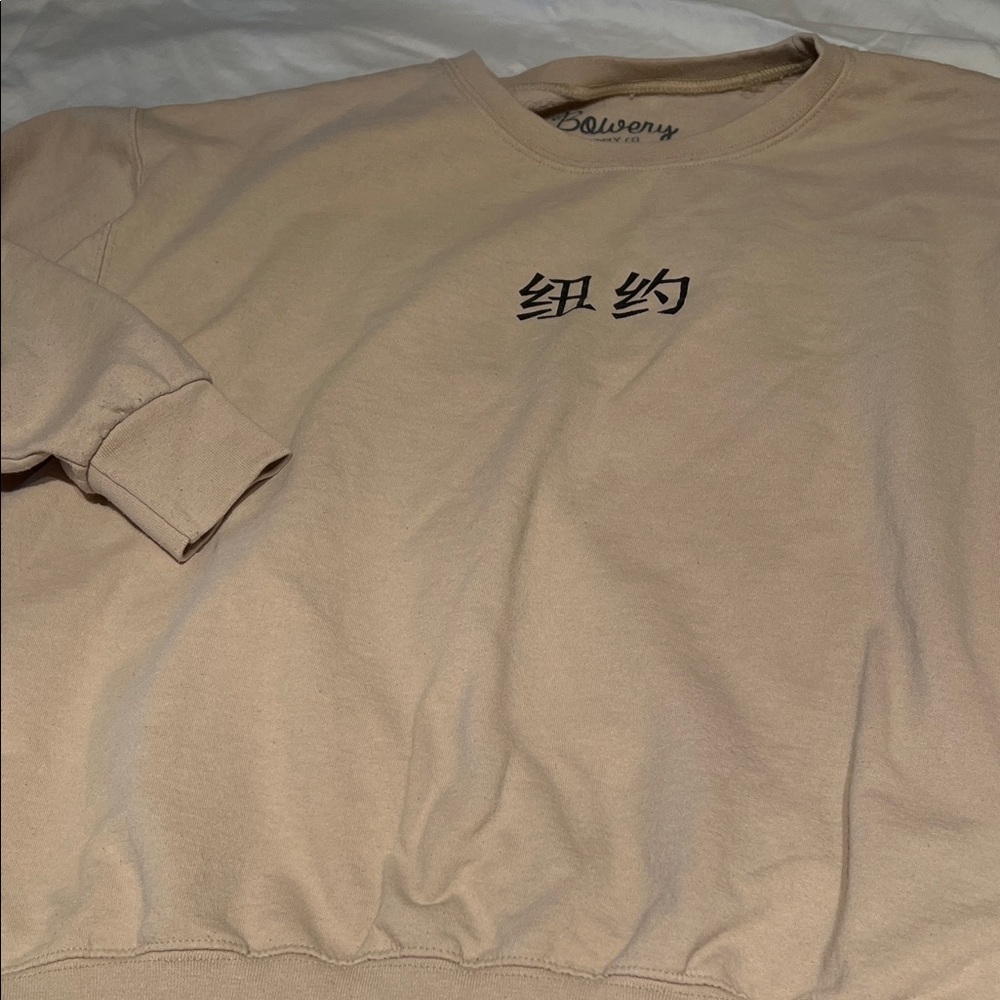 Discovery Tan Crewneck Men's Sweatshirt NYC